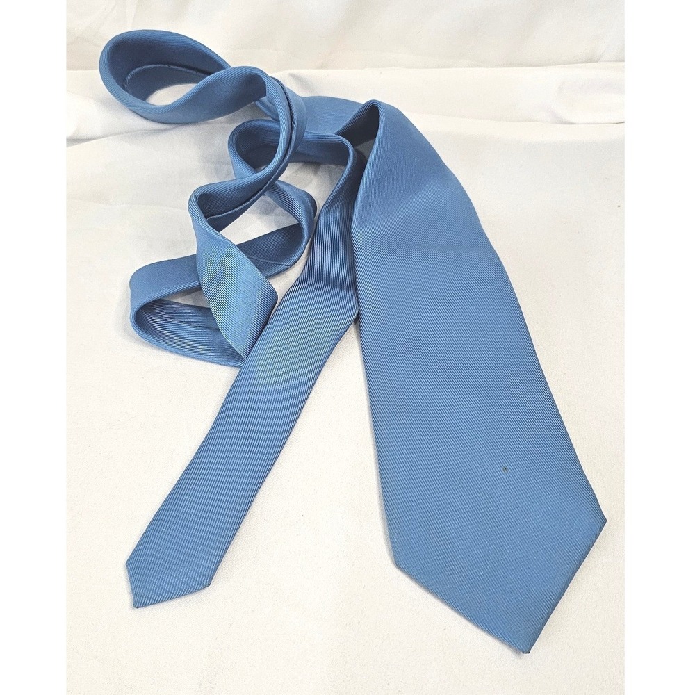 VTG Alfred Dunhill‎ London Silk Tie Handmade in England Necktie Classic Blue